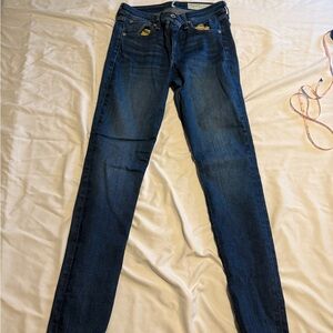 rag & bone Dark Blue Skinny Jeans
